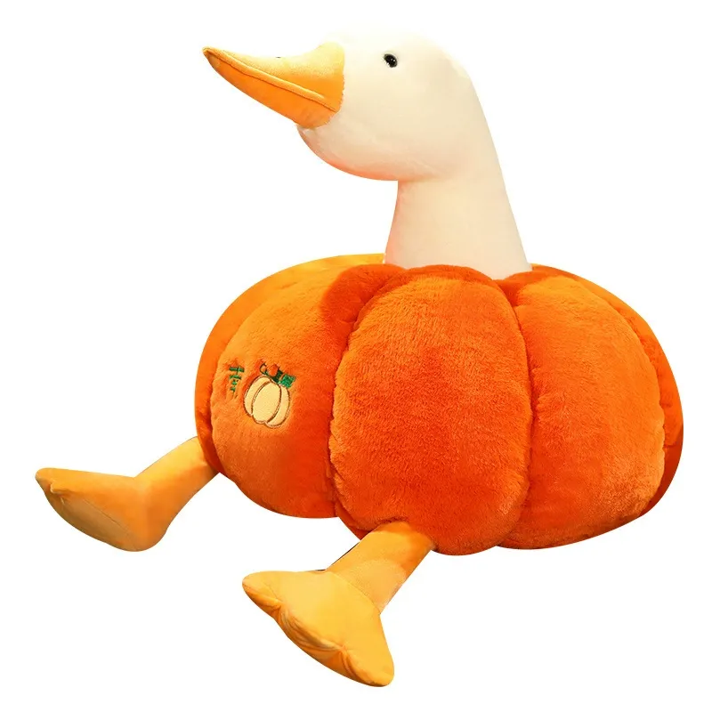 pumpkin duck plush toy